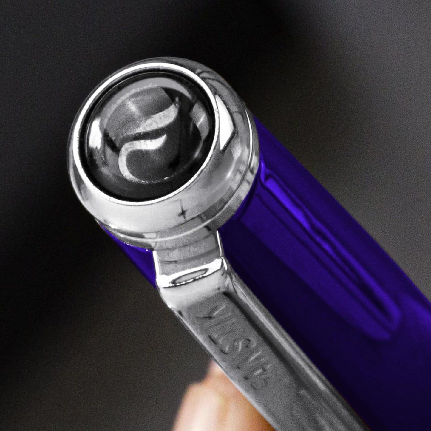 Customized Blue Luxury Rollerball pen (Made In USA) fancy gift set for women, Real 24K Gold Plating, Professional executive pen gift set for men (Lux Custom-Rollerball Blue)