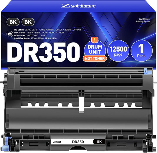 DR350 Drum Unit (Not Toner)Replacement Compatible for Brother DR350 DR-350 Imaging Drum HL-2070N HL-2040 MFC-7420 MFC-7820n intellifax 2820 2920 2850 DCP-7010 DCP-7020 MFC-7220 7225N Laser Printer INK