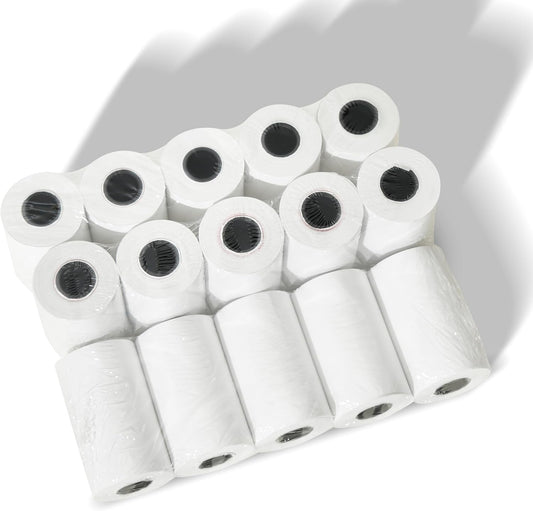 2-1/4"" x 50' Thermal, 50 Rolls, Compatible with Verifone Vx520, Ingenico ICT220 ICT250, First Data FD400, Veeder Root TLS350, and More