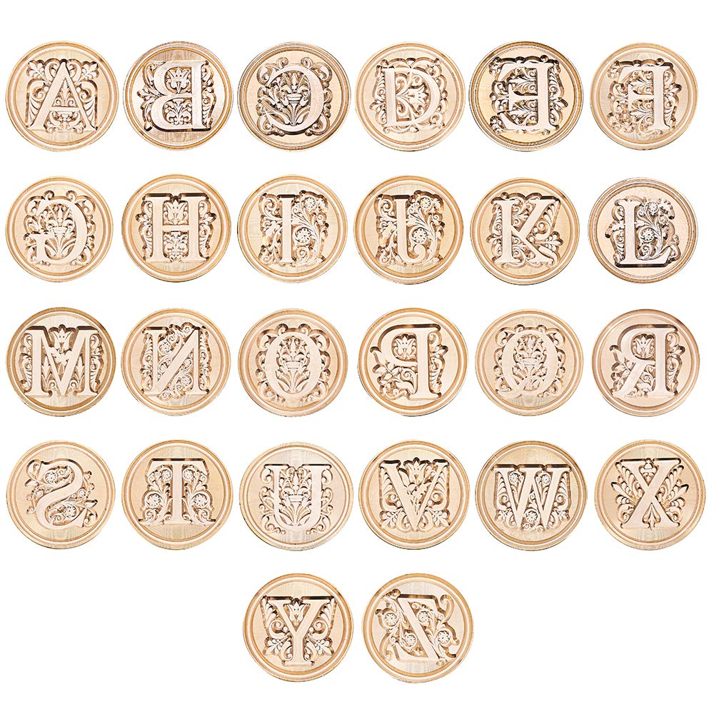 Lucky Goddness Alphabet Brass Wax Stamp, T Letter Sealing Wax Stamp