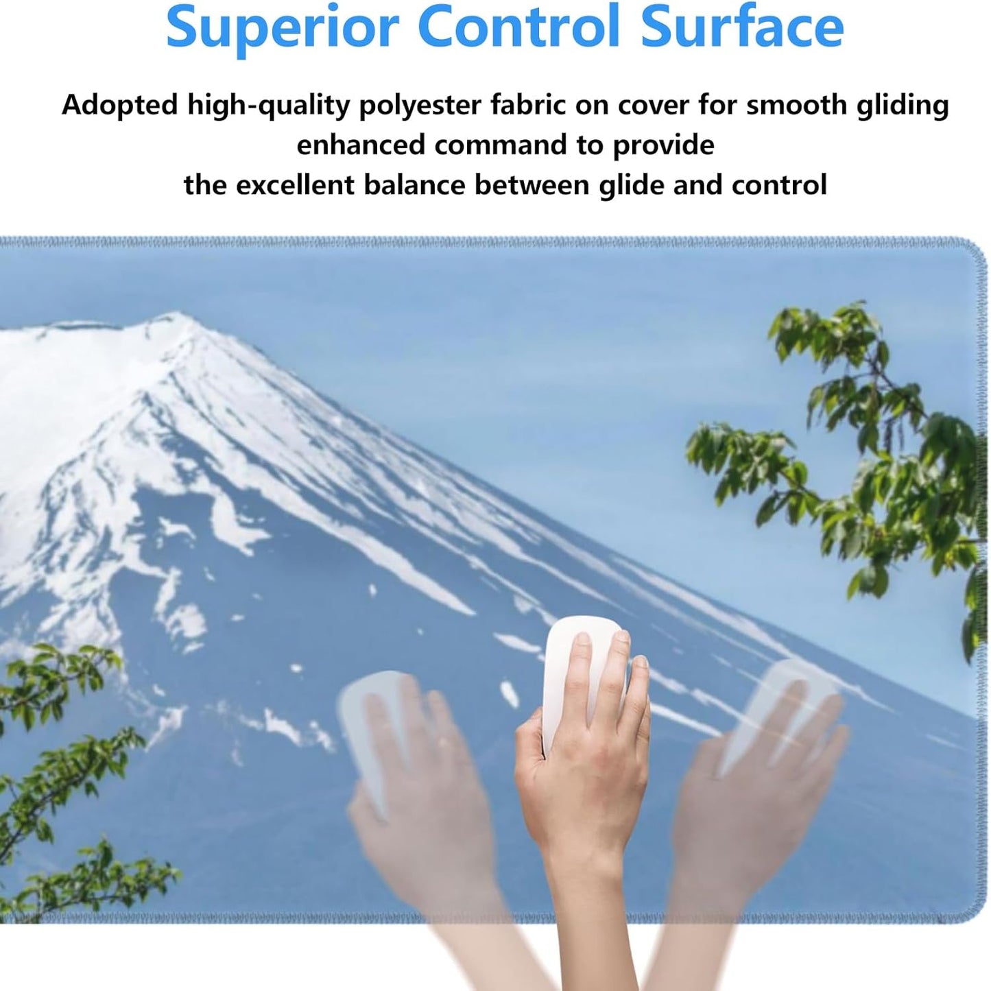 Colorful French Bulldog Gaming Mouse Pad Gifts 31.5" x 11.8", Non-Slip Rubber Base MousePads for Computers Laptop School Office Home Accessories Decor, Mouse Pad, Keyboard Desk Mat