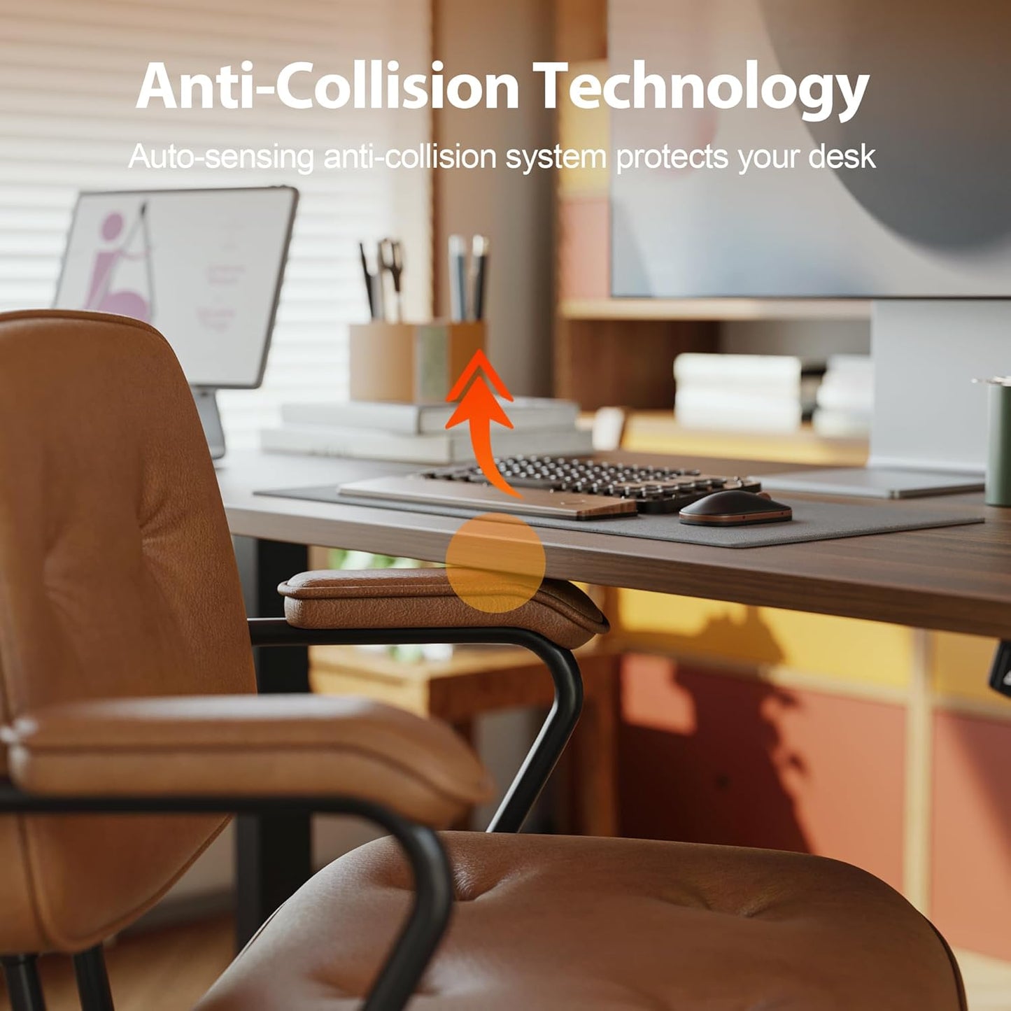 Agilestic Electric Standing Desk, 63 x 24 Inches Height Adjustable Desk, Sit Stand up Desk for Work Office Home, Ergonomic Rising Computer Table with Memory Preset, Dark Walnut