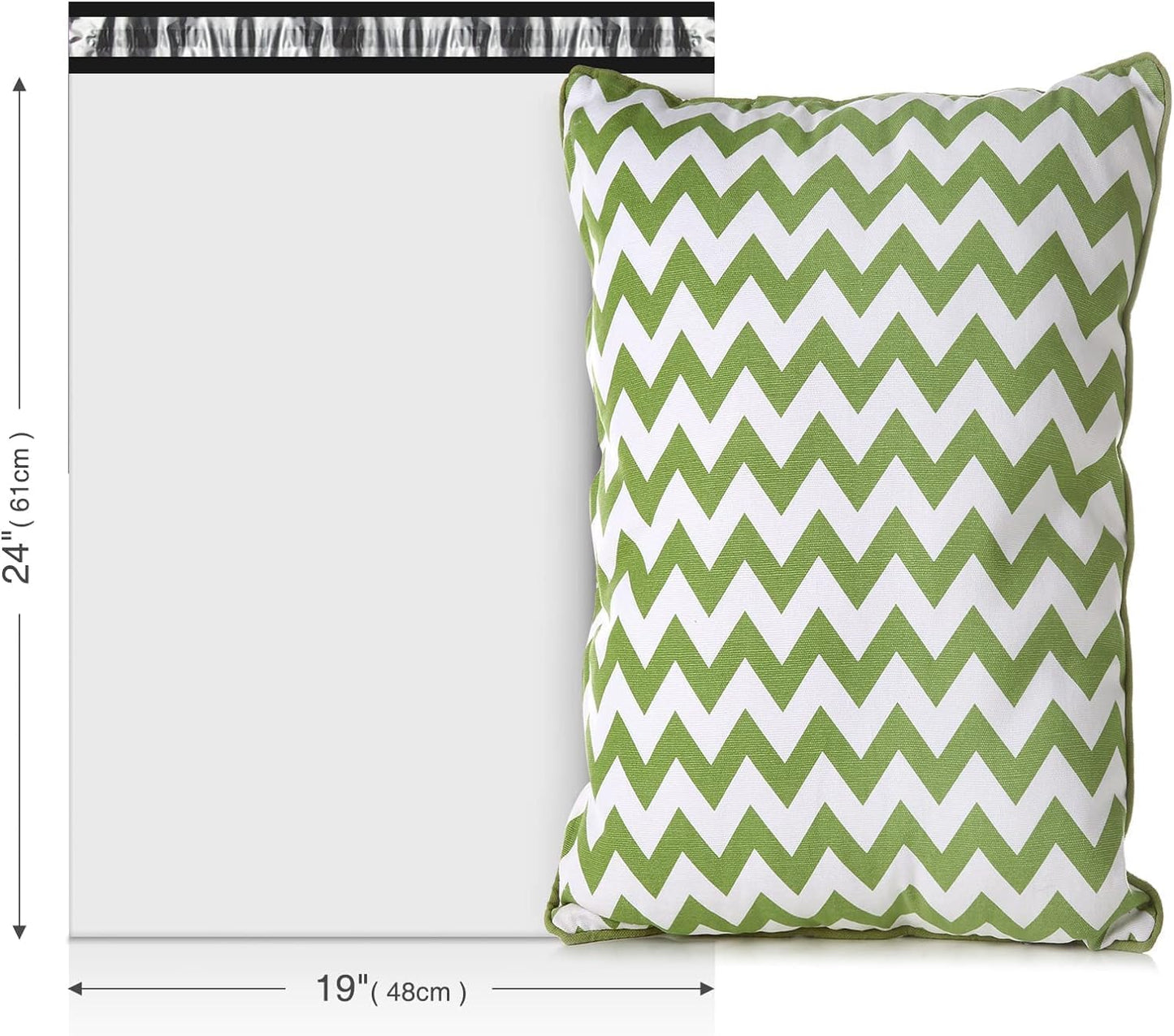 Metronic Poly Mailers 19x24 Inch 600Pcs | Large Shipping Bags for Clothing, Small Business | Strong Thick Mailing Bags with Self Adhesive | Waterproof and Tear-Proof Large Package Bags in White