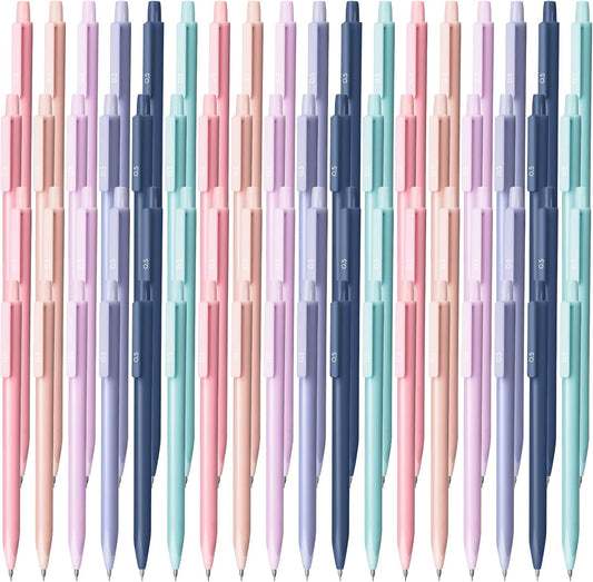 Sabary 60 Pcs Mechanical Pencil Bulk 0.5 mm Pastel Mechanical Pencils with Eraser Morandi Color Pens for Writing Drawing Home Office School