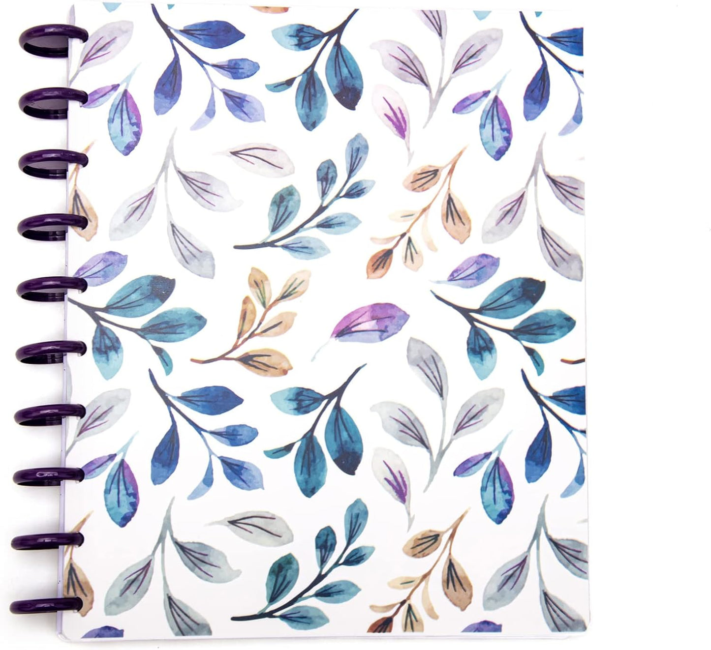 Talia Discbound Notebooks, Planner, Customizable, (Daylily w/Strong Purple Discs, Midsize 14238 (7.5in x 9.75in))
