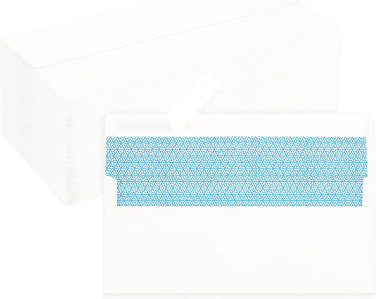 200 Pack #10 Business Envelopes, White Standard Envelopes Self Seal, Letter Size Business Mailing Envelopes for Checks Letters Invoices Statements Birthday Graduation Wedding,4 1/8 x 9 1/2 Inch