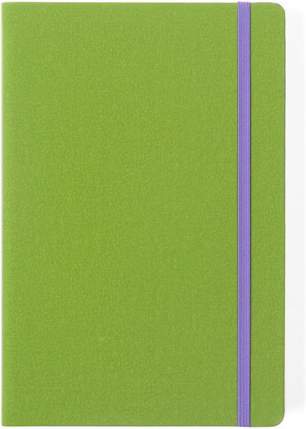 Lined Journal Notebook, A5,244 Pages, PU Leather Hardcover, 100gsm Thick Paper, Professional Notebook for Writing, Office & Work(Oliver)