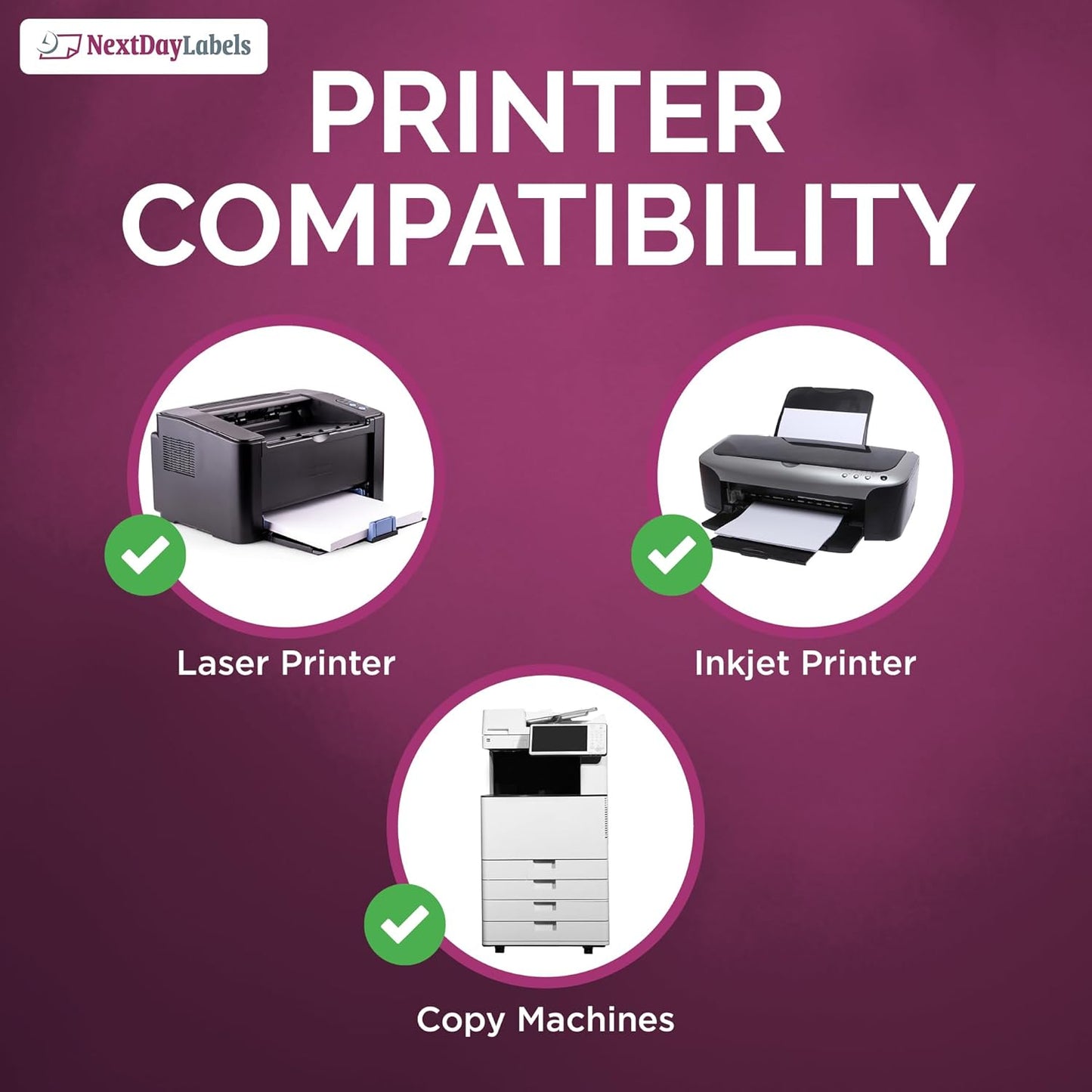 NextDayLabels – 3.5" x 5" Rectangular Sticker Labels for Printer - White Laser/Inkjet Printer Labels Return Address Labels Shipping Label Stickers (100 Sheets, 4 Per Sheet, 400 Labels)