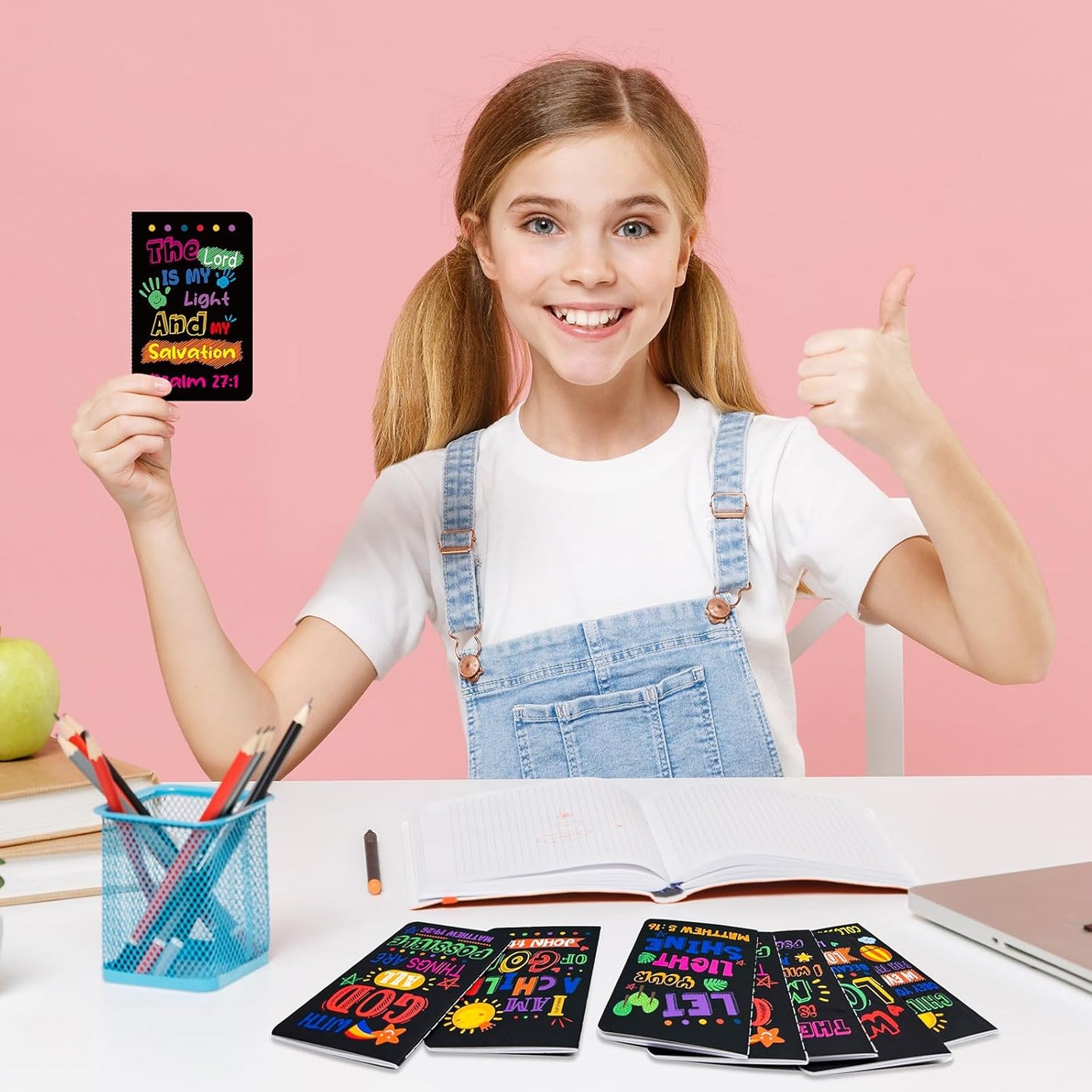 24Pcs Bible Verse Notepads,Mini Religious Pocket Notebooks Motivational Christian Small Inspirational Notepads Journals Gift Bulk Prizes for Kids Teacher School Home Travel Supplies (Bible Black)