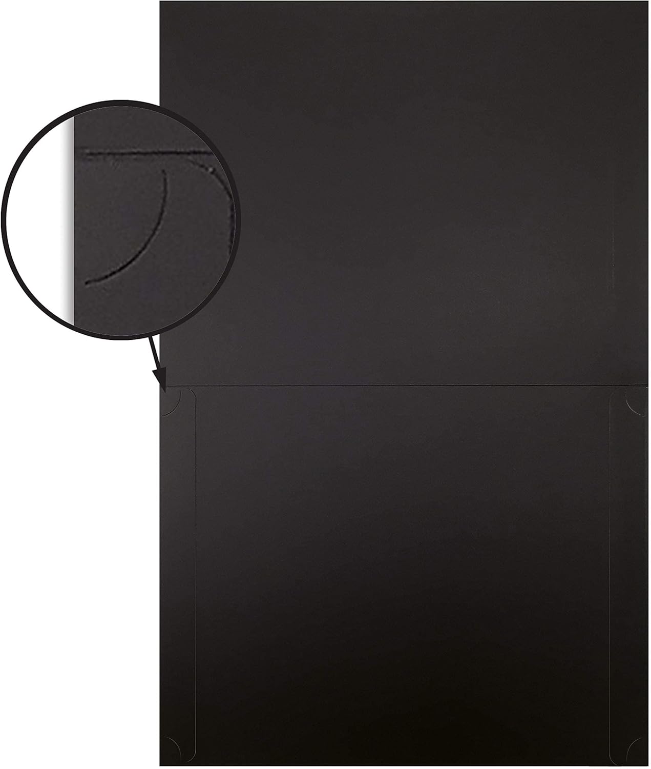 Better Office Products 25 Pack Black Certificate Holders, Diploma Holders, Document Covers with Gold Foil Border, for Letter Size Paper, 25 Count, Black