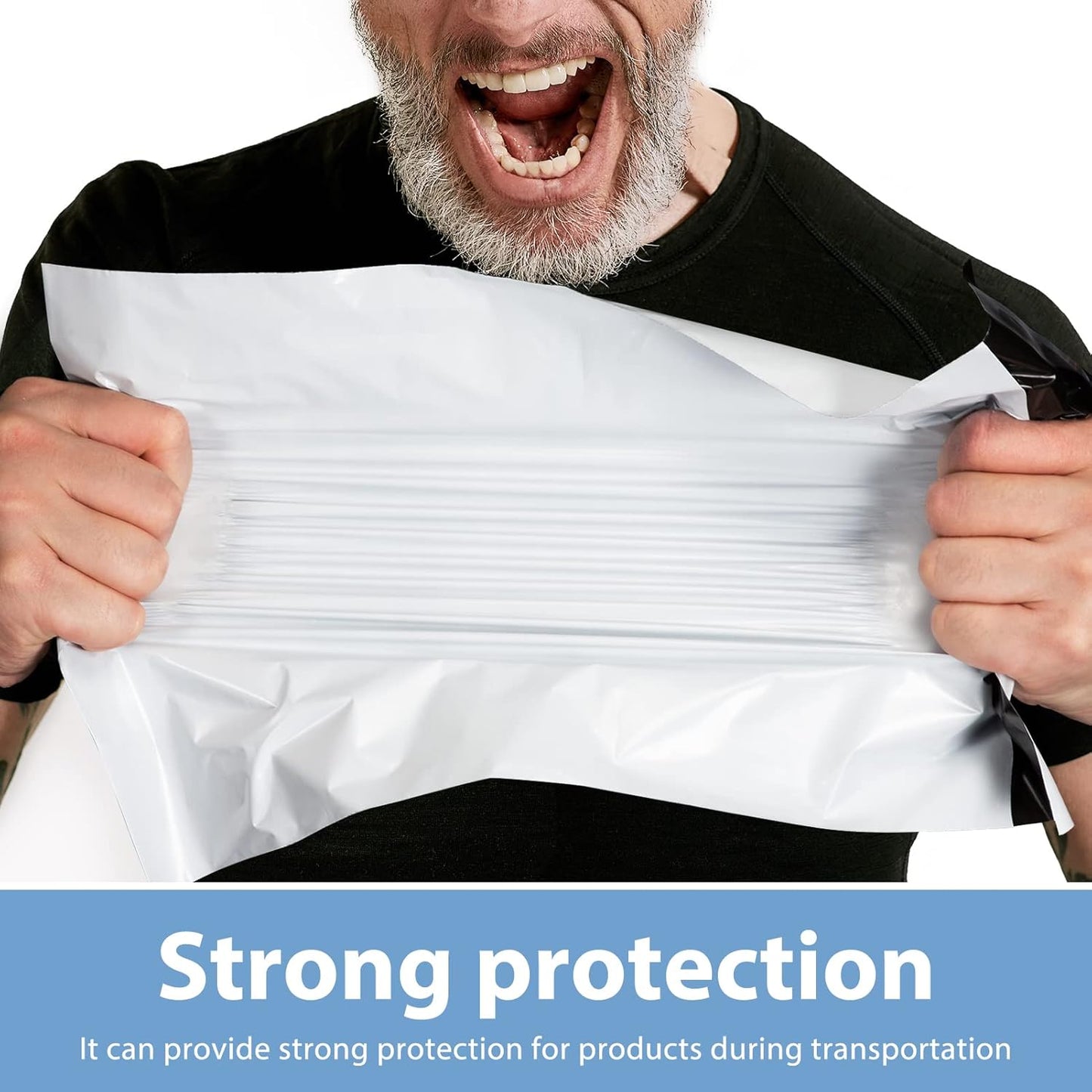 Metronic Poly Mailers 10x13 200 Pcs | Medium Size Shipping Bags for Clothing | Strong Adhensive Mailing Bags for Small Business, Shipping Envelopes, Tear-resistant Packing Bags White