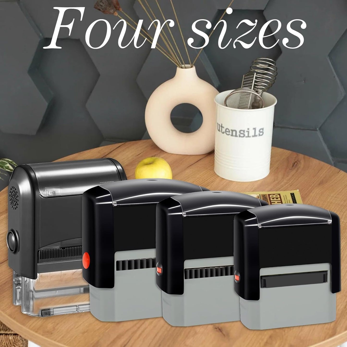 Custom Stamp Self Inking Personalized Self-Inking Rubber Stamp Customized Business Label Stamp Return Address Stamp Office Name Rubber Stamps Up to 8 Lines