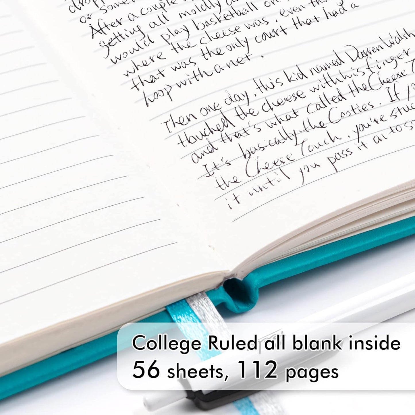 feela 6 Pack Pocket Mini Notebooks Bulk, Small Cute Memo Notepads Hardcover College Ruled Lined Journals with Pen Holder for School Business Work, with 6 Black Pens, 3.5”x 5.5”, A6, Emerald