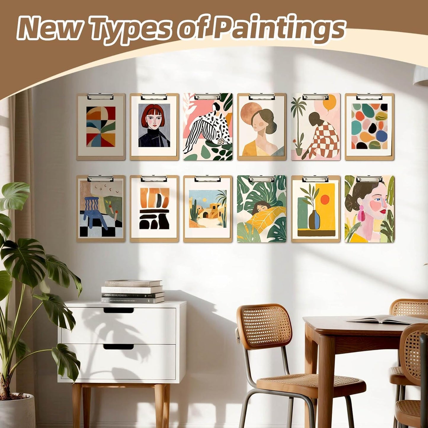 HappyHapi 42 Pack Clipboard 8.5 x 11 Letter Size Clip Boards Bulk, A4 Wooden Hardboard Office Clipboards Pack for Classroom, Work-Meetings, Brown