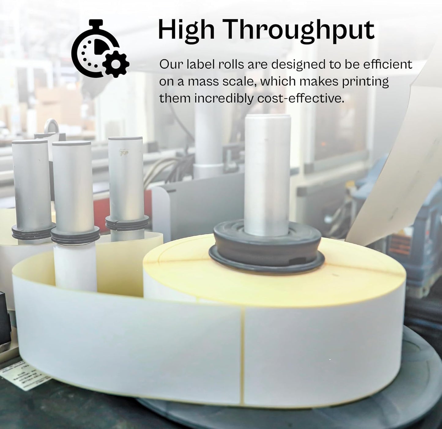 PSBM Thermal Transfer Labels, 4x6 Inch, 4 Rolls, 1000 Labels/Roll, 3 Inch Core, Perforated, Must Have Thermal Ribbon (Not Included)