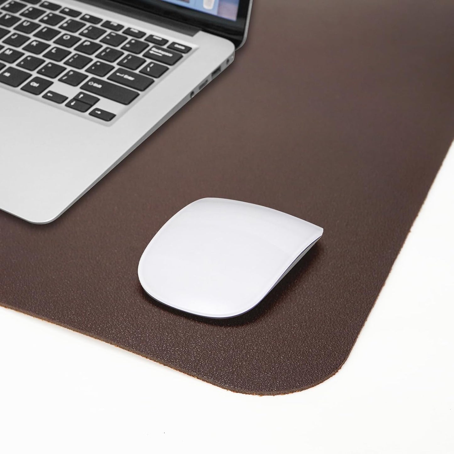 Desk Mat,35.4" x 17" Leather Desk mat,Desk matt for Desktop,Large Mouse Pad,Office Desk mat,Waterproof Desk Blotter pad for Office&Home(Coffee)