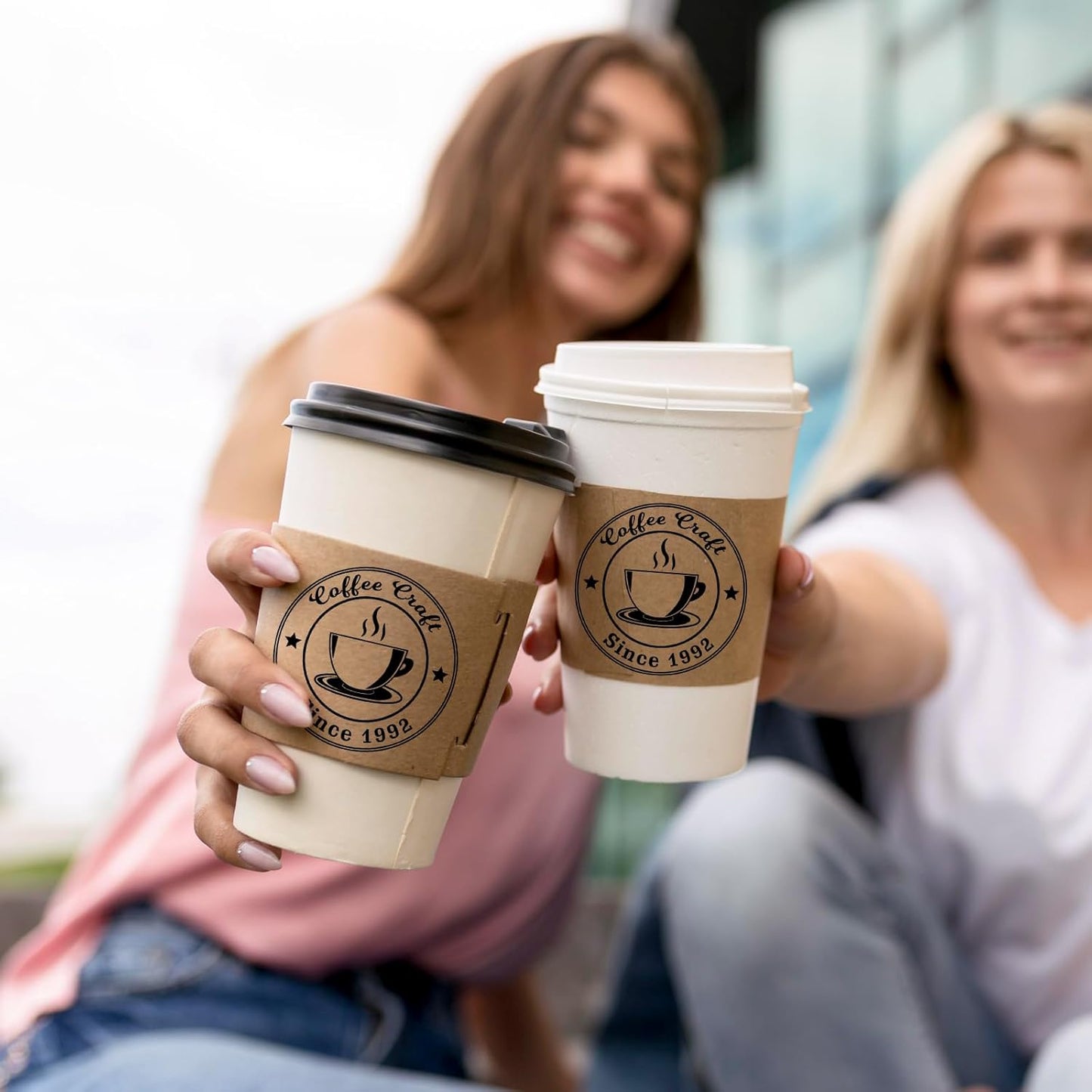 Custom Logo Stamps Self Inking - Personalized Business Logo Text Stamp - Personalized Image Self-Inking Stamper for Office - 4 Sizes - 5 Ink Color Options (Logo)