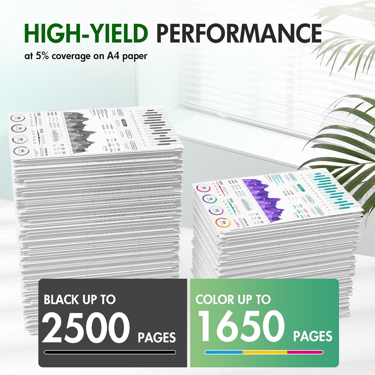 936XL 936 Ink Cartridges Combo Pack: Replacement for HP 936e Ink 936XL Black and 936 Color Combo Pack for HP OfficeJet Pro 9125e 9120e 9730e 9130 9135e 9122e 9128e 9110b 9120b 9130b 9130e Printer