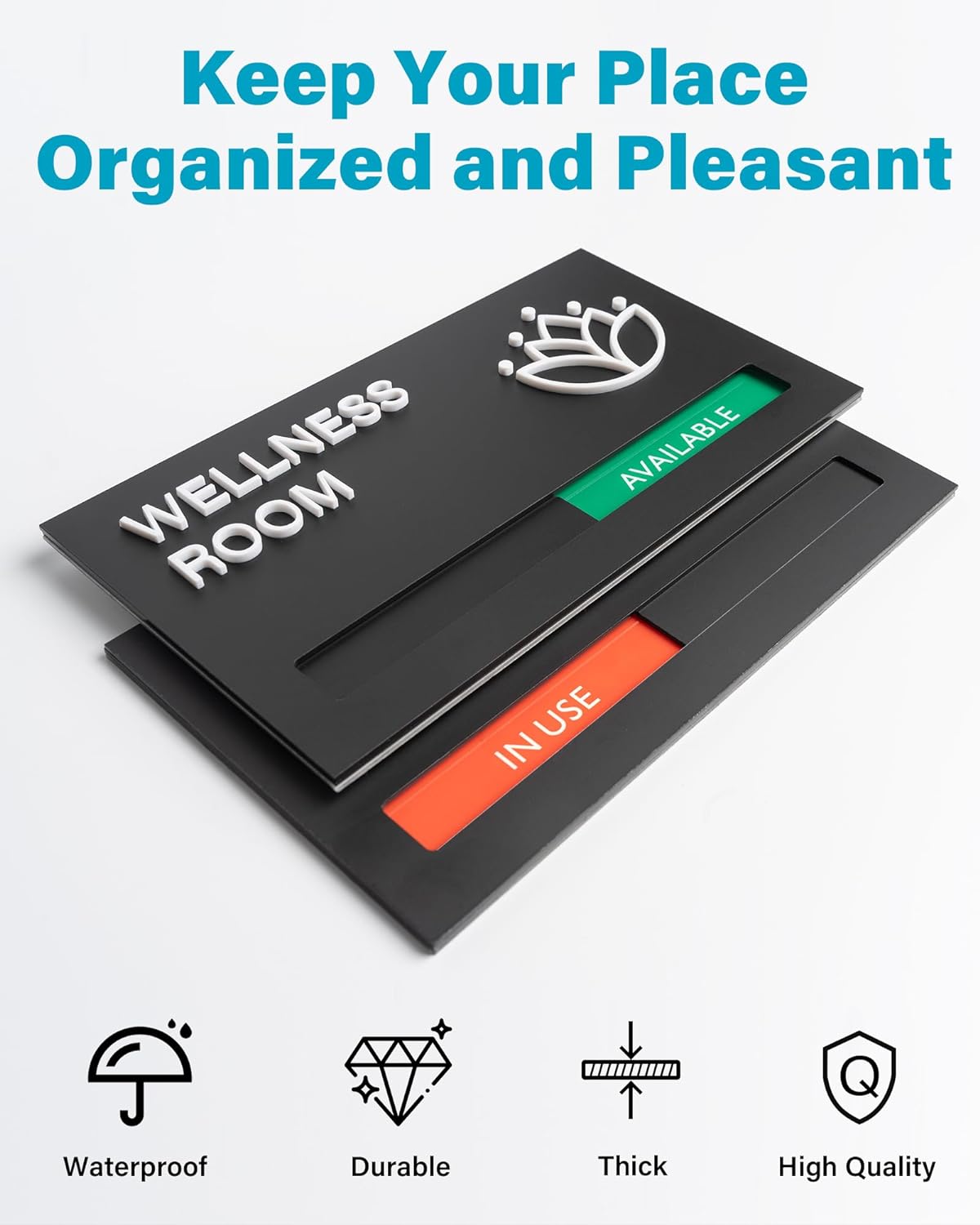 Mother's Room Sign - Breastfeeding Door Sign Available or In Use Slider -Privacy and Room Status Indicator Signs