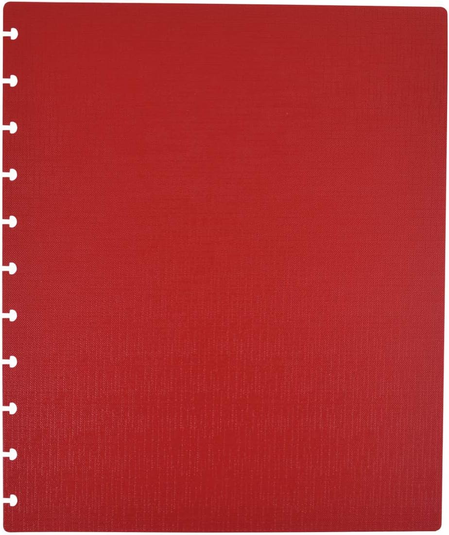 Talia Discbound Notebooks, Planner, Customizable, (Chili Oil w/Chili Oil Discs, Letter (8.5in x 11in))