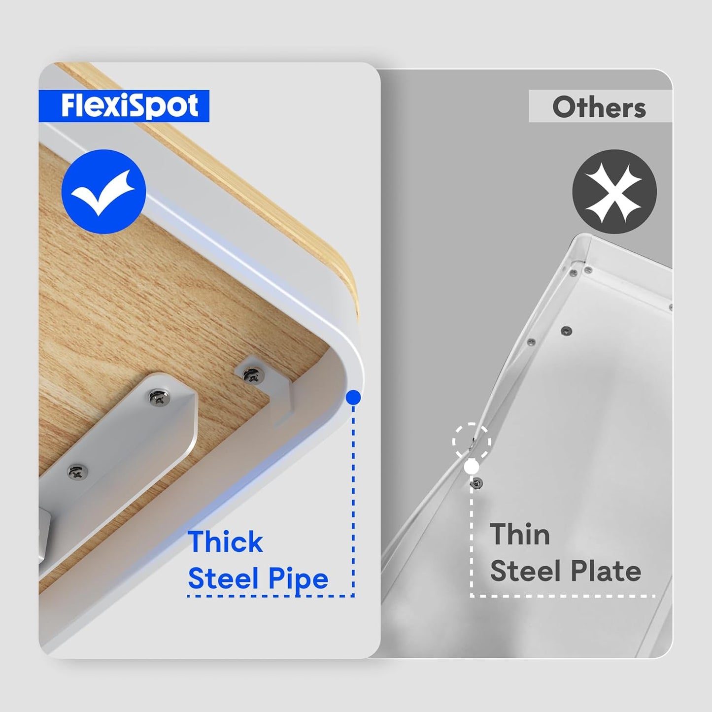 FLEXISPOT Comhar 48" Electric Standing Desk with Drawers, Quick Assembly Home Office Sit Stand Desk with Storage & USB Charging, Computer Workstation for Home Office (48" Wood, Dark Walnut/Black)