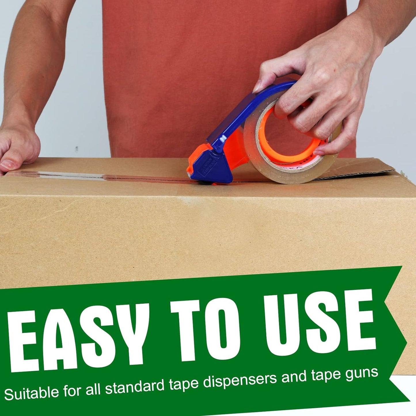 HERKKA Clear Packing Tape, 18 Rolls Heavy Duty Packaging Tape for Shipping Packaging Moving Sealing, Thicker Clear Packing Tape, 1.88 inches Wide, 65 Yards Per Roll, 1170 Total Yards