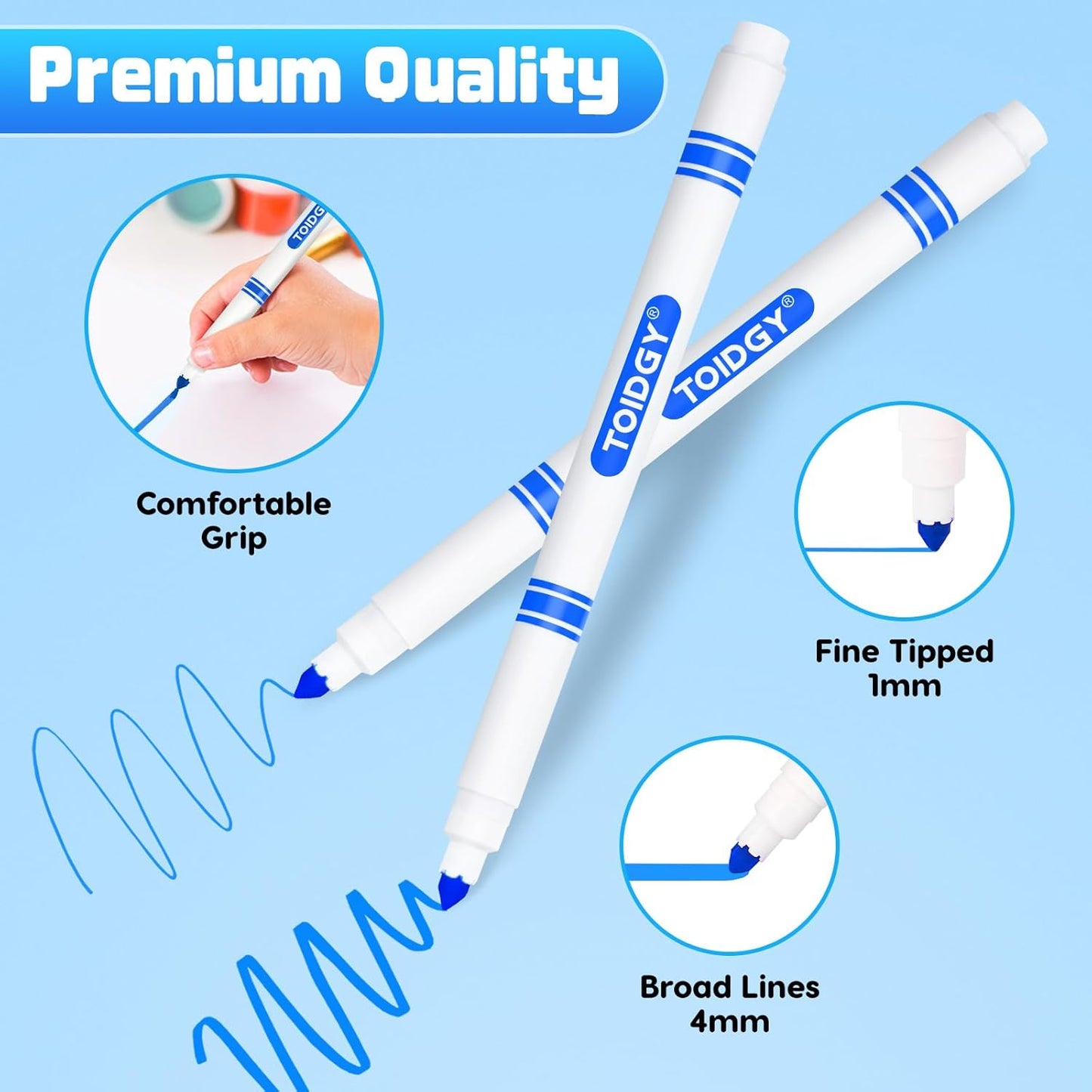 400 PCS Washable Markers for Kids, Colored Markers Bulk for School, Thin Marker Set in 16 Assorting Colors, Fine Line Marker with Conical Tip, Back to School Supplies, Classroom Must Haves