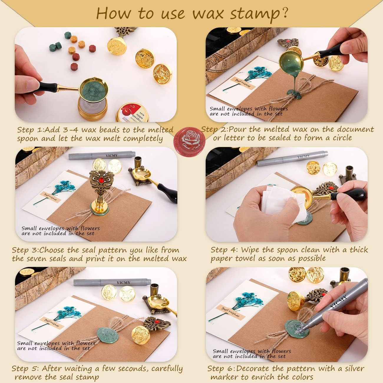 Feather Pen Pheasant Quill Pen and Ink Set,Caligraphy Kits for Beginners, Feather Pen and Ink Set With Leather Journal Notebook,Wax Seal Kit,7 Wax Seal Stamp Heads,Calligraphy Pens for Gift