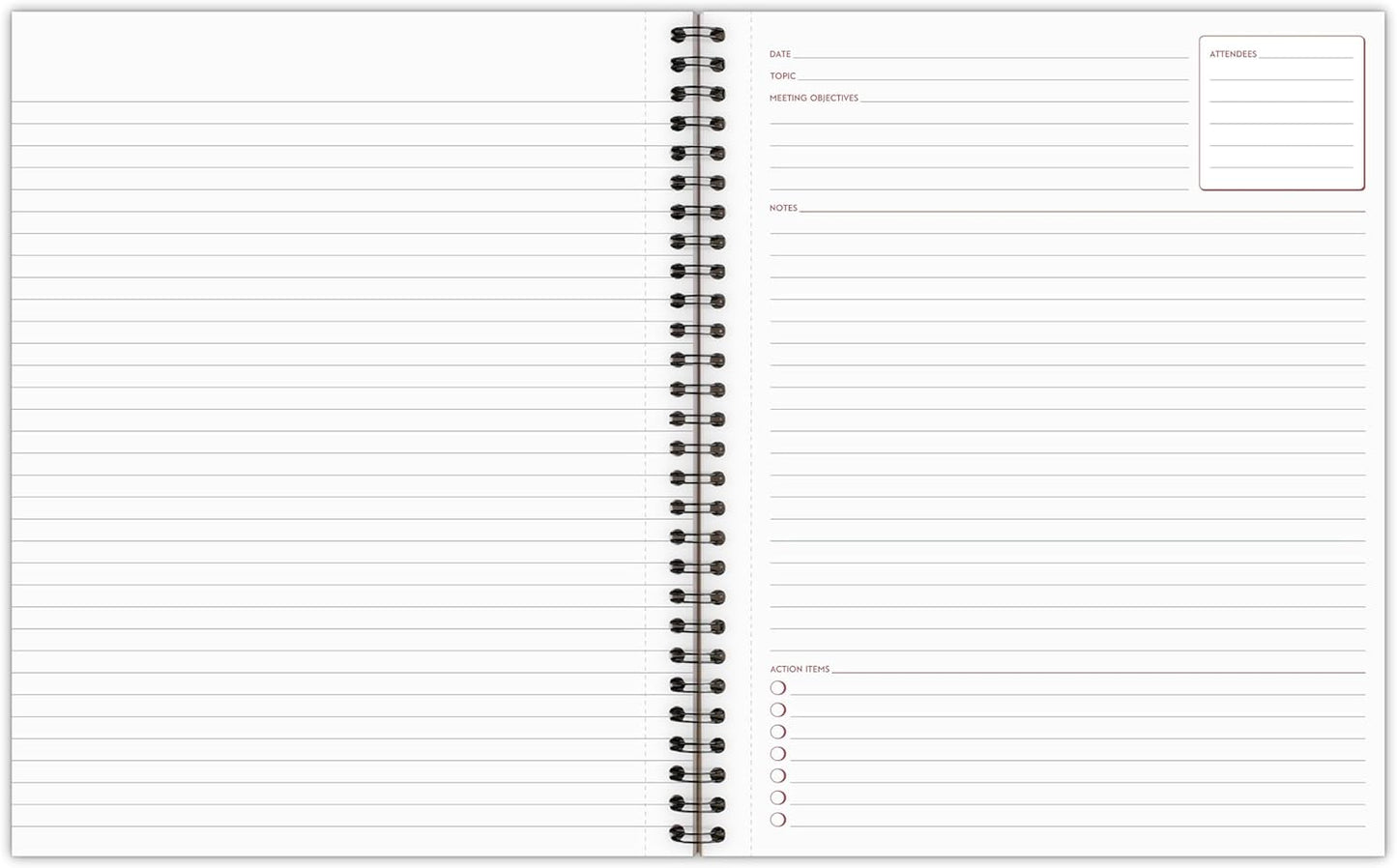 Cambridge Limited Business Notebook, Meeting Notes, Legal Ruled, 8-1/4" x 11", 80 Sheets, Soft Touch Flexible Cover, Wirebound, Blue (UN06132-20)