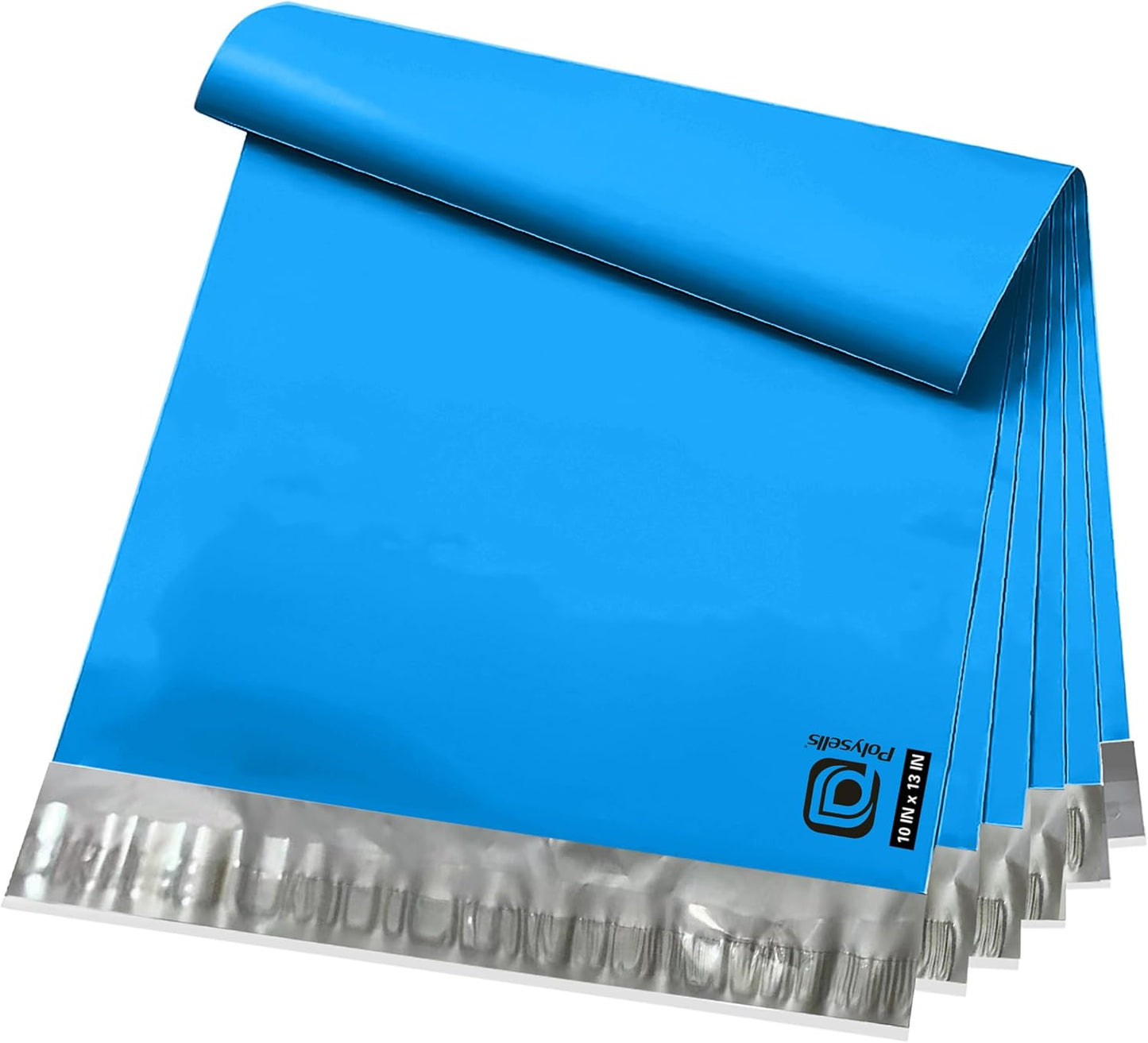 POLYSELLS 2000 pcs 10x13 Inches Blue Poly Mailers Shipping Envelopes, Strong Adhesive Sealing, Waterproof, and Tear-resistant Postal Mailing Bags for Clothing, Books, and Accessories