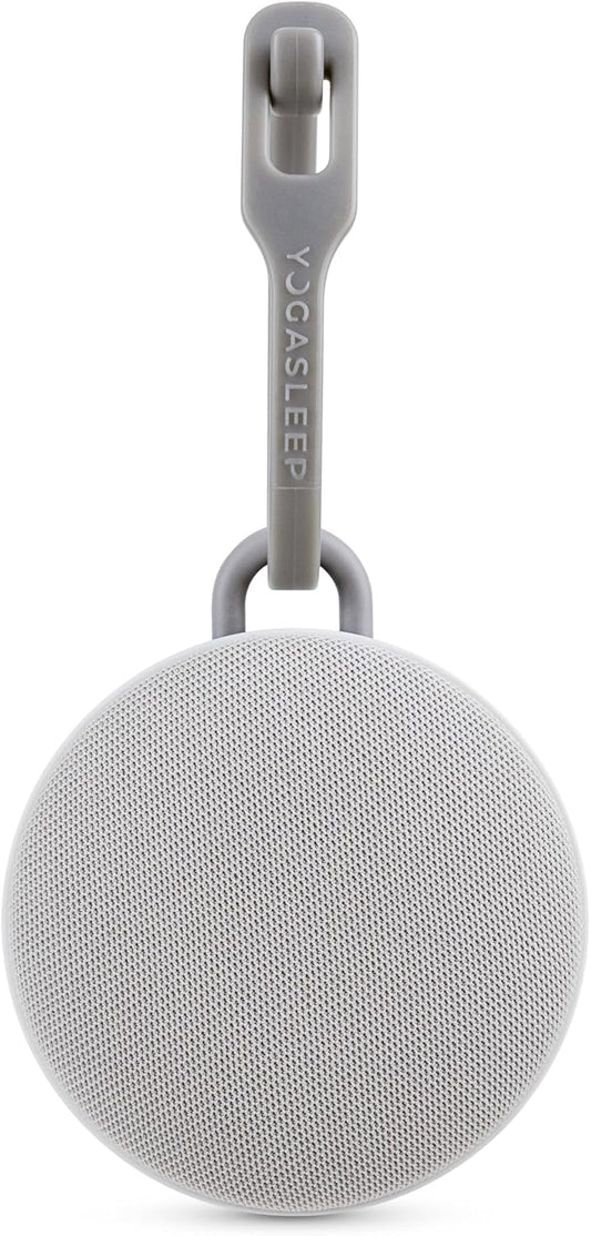 Yogasleep Hushh 2 Portable Sound Machine (Grey) for Baby and Kids, Backlit Buttons & Night Light, Durable, 6 Soothing Natural Sounds, Easy to Use Timer, Volume Control & Toddler Lock, Noise Canceling