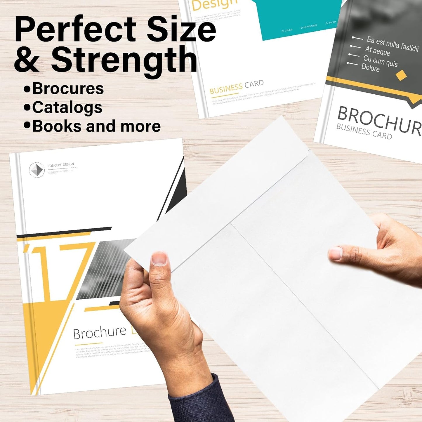 9 x 12 Envelopes, Envelopes 9x12, Catalog Envelopes 9x12, Self Sealing Closure, 14 lb., Puncture, Tear & Moisture Resistant