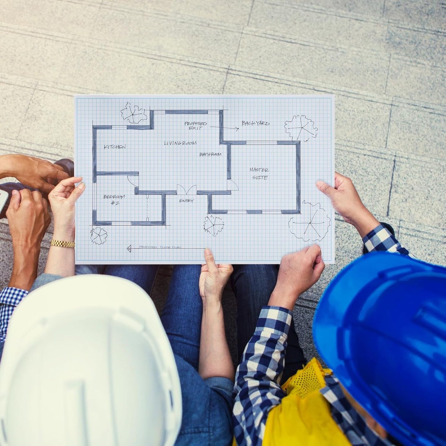 Bright Creations 2 Pack Engineering Graph Paper Pads, 11x17 Quadrille Grid Paper for Drafting, Engineering, Blueprint Drawing, Architect Designers (4 Squares Per Inch, 50 Sheets Each Pad)