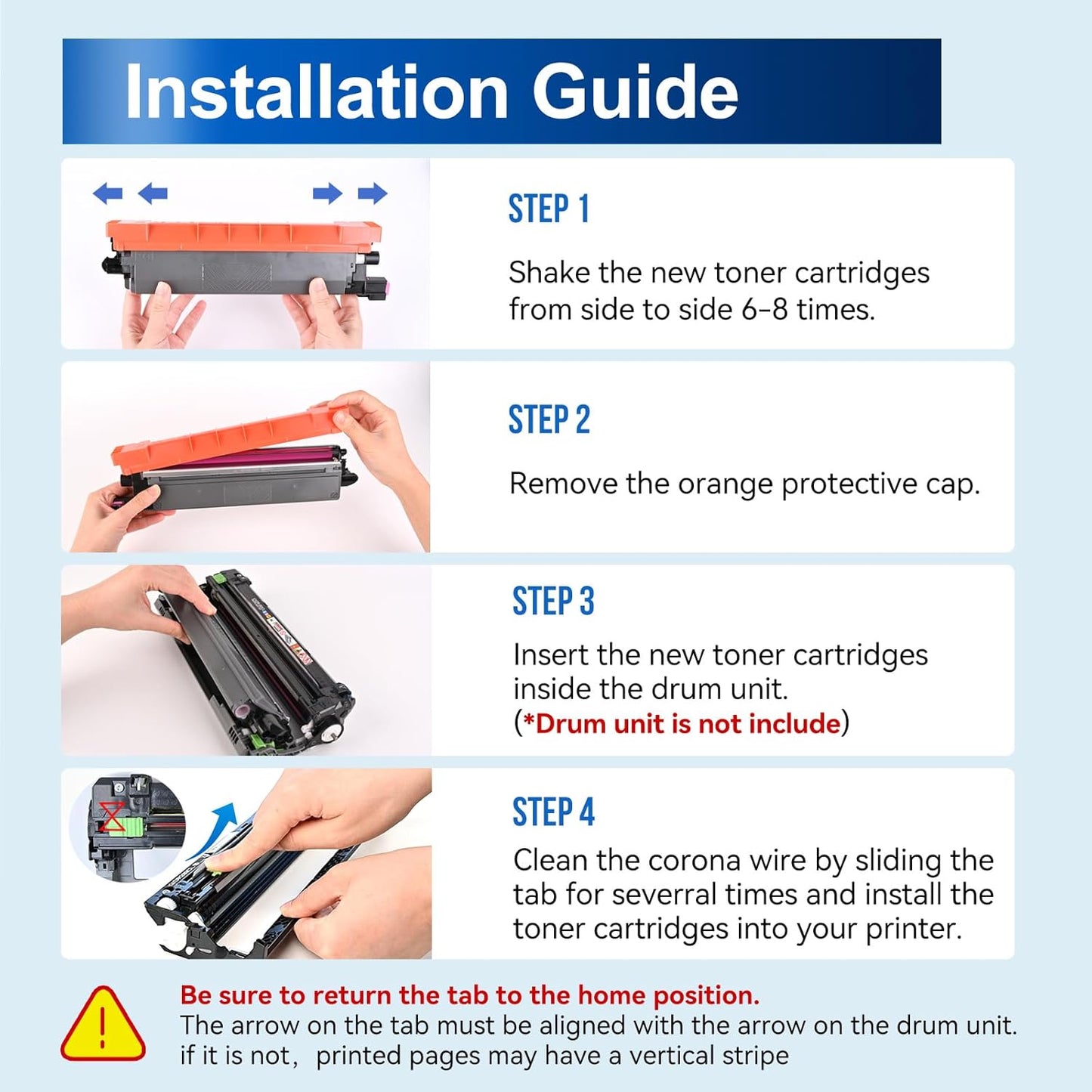 InkNI Compatible Toner Cartridges Replacement for Brother TN229XL TN229 XL TN-229XL Toner Cartridges for MFC-L3780CDW MFC-L3720CDW HL-L3280CDW HL-L3220CDW HL-L3300CDW Printer (TN-229XLBK/C/M/Y-4 Pack)