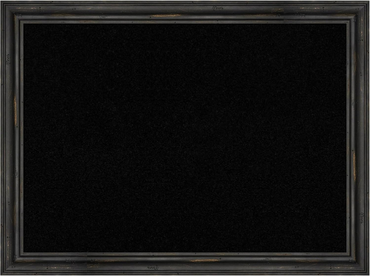 Amanti Art Black Cork Board for Wall, 23x31 Vision Board with Black Wood Frame, Medium Corkboard Office Decor for Home Organization, Country Rustic Corkboard Pinboard to Display Items for Home