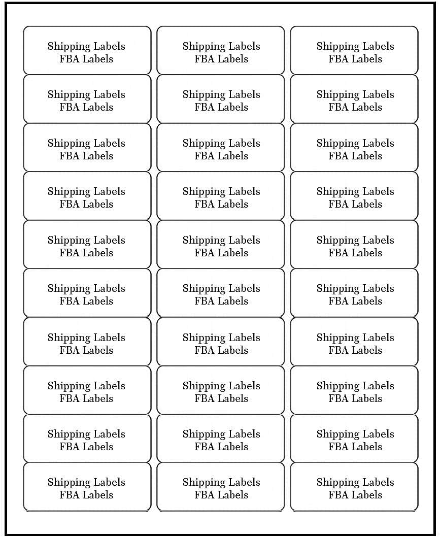 Address Labels for Inkjet Printers 1" x 2-5/8", Pack of 6000 Labels