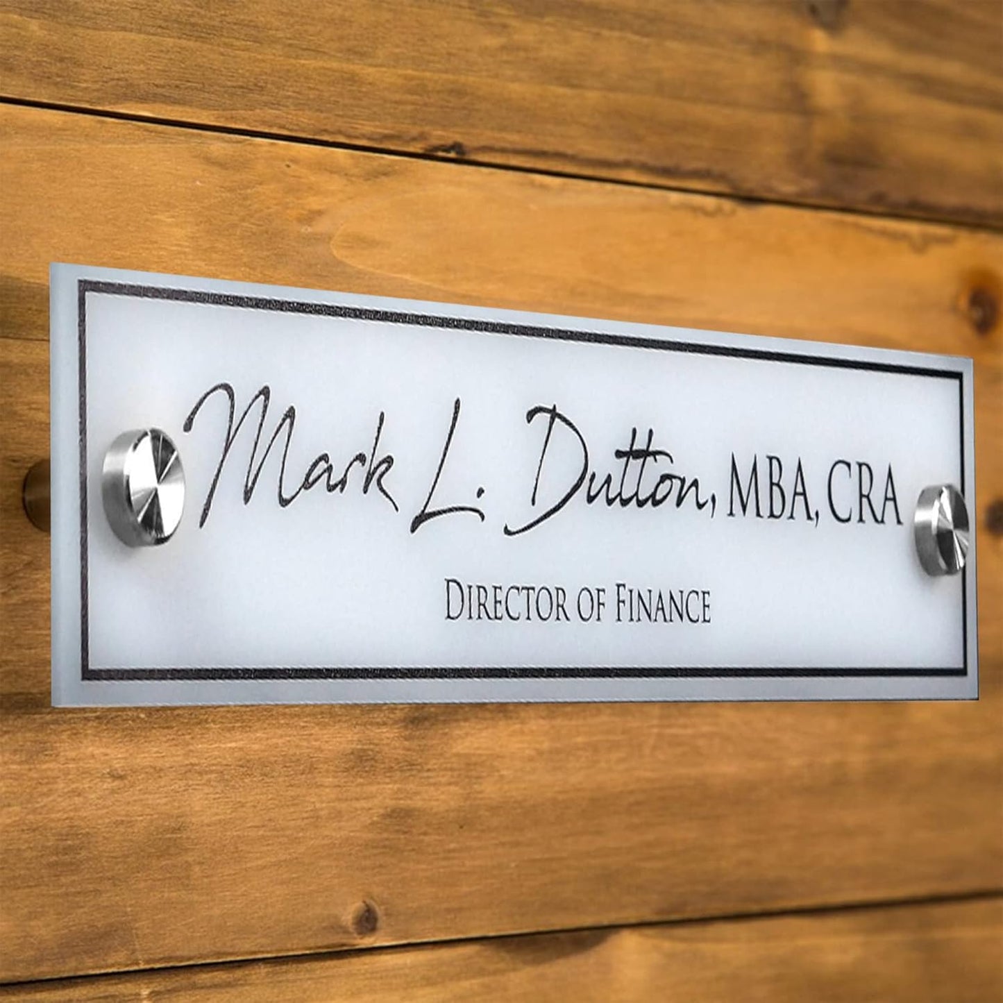 Wall Sign Name Plate - 8x2" Office Sign, Executive CEO Signs, New Job Office Decor, Graduation or Promotion Gift, Holiday Gift, Name Plates For Doors Personalized, Customize Name Plate For Door/1
