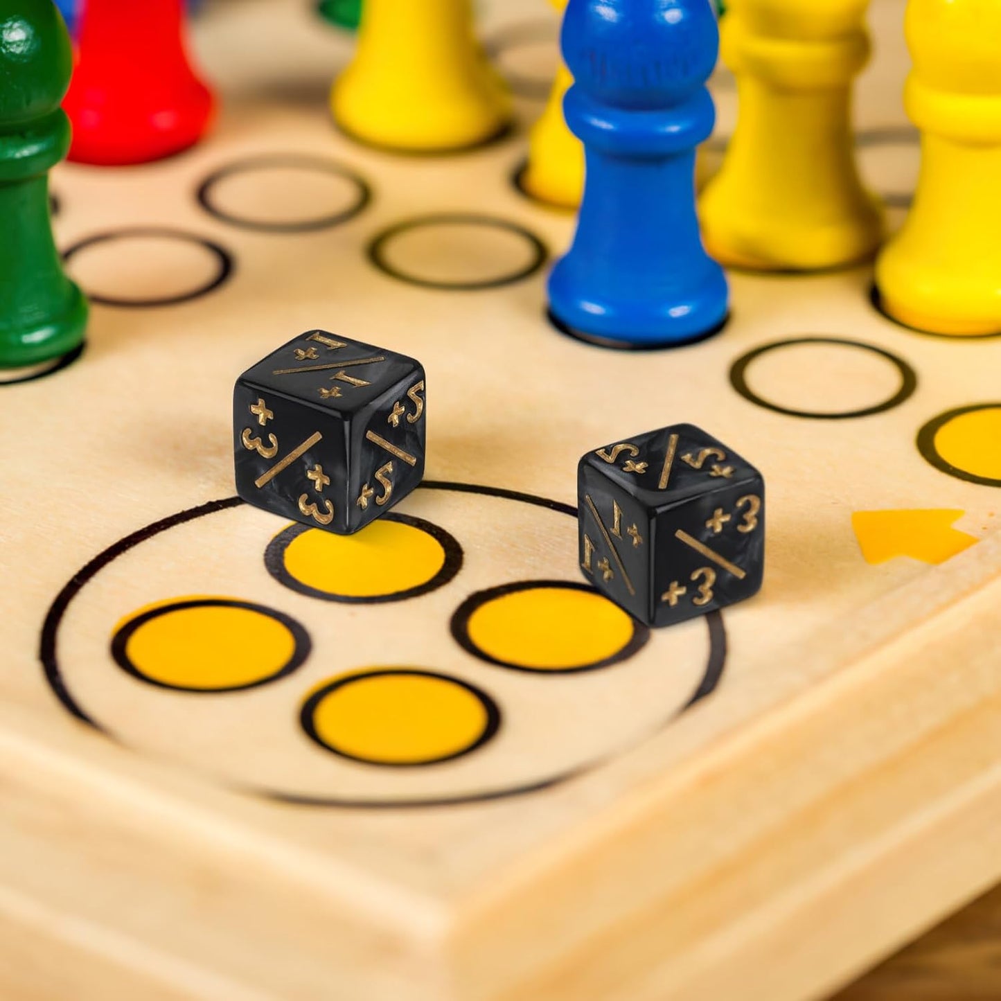 STOBOK 24Pcs Token Dice Counters, MTG Dice MTG Counters, -1/+1 Counters D6 Acrylic Cube Dice Compatible with MTG, CCG Card Gaming Accessory Board Game