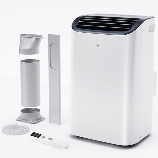EUHOMY Portable Air Conditioners, 14000 BTU Portable AC Unit up to 700 Sq.Ft, 4-in-1 Portable Air Conditioner with Cool,mDehumidifier, Fan, Sleep Mode, 24H Timer, Remote, for Apartment, RVs, Bedroom