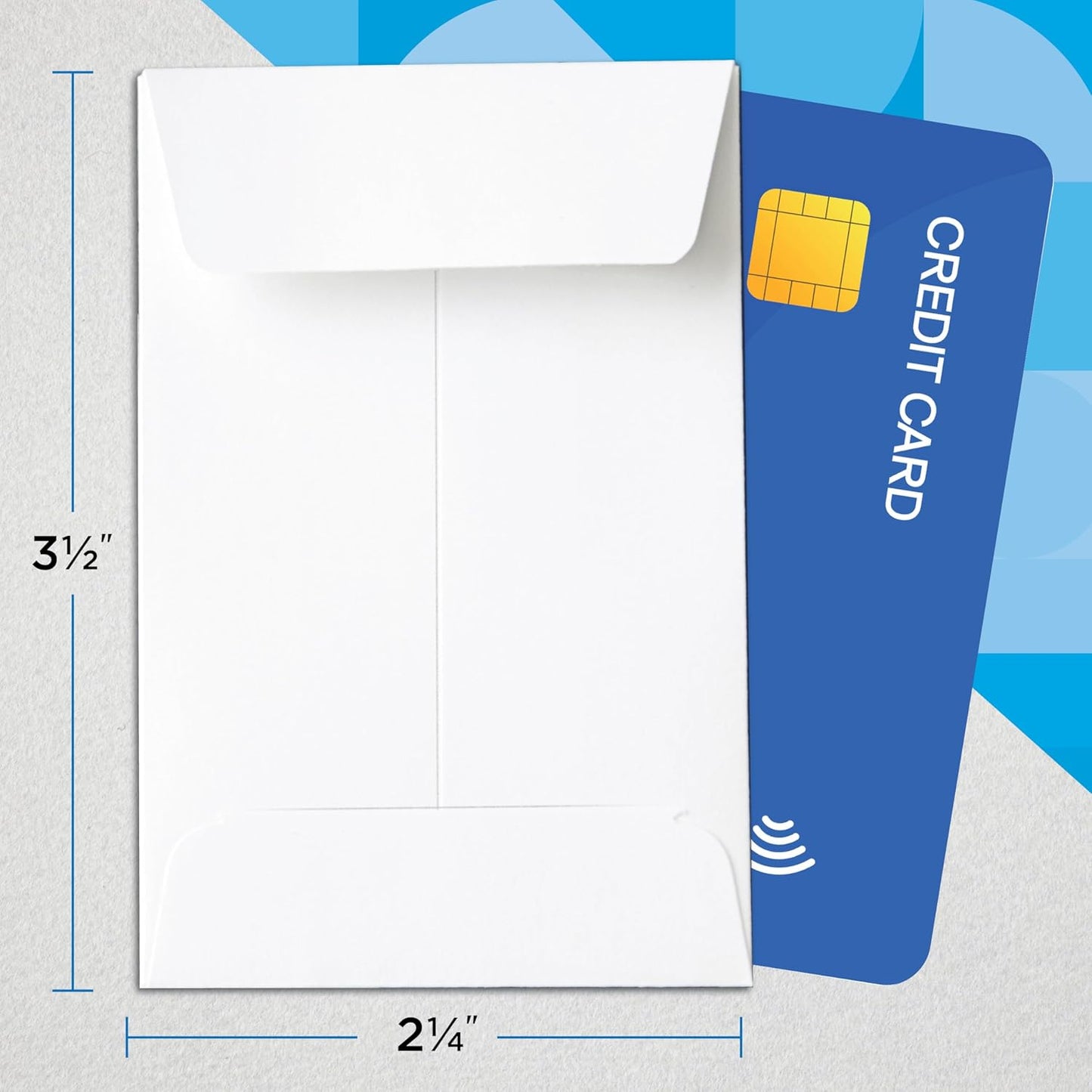 Guardian #1 Paper Coin Envelopes with Gummed Flaps, Pack of 1000 Blank Small Envelopes for Gift Cards, Coins, Receipts, Stamps, Small Parts Storage, and More, 2 ¼ Inches x 3 ½ Inches, White