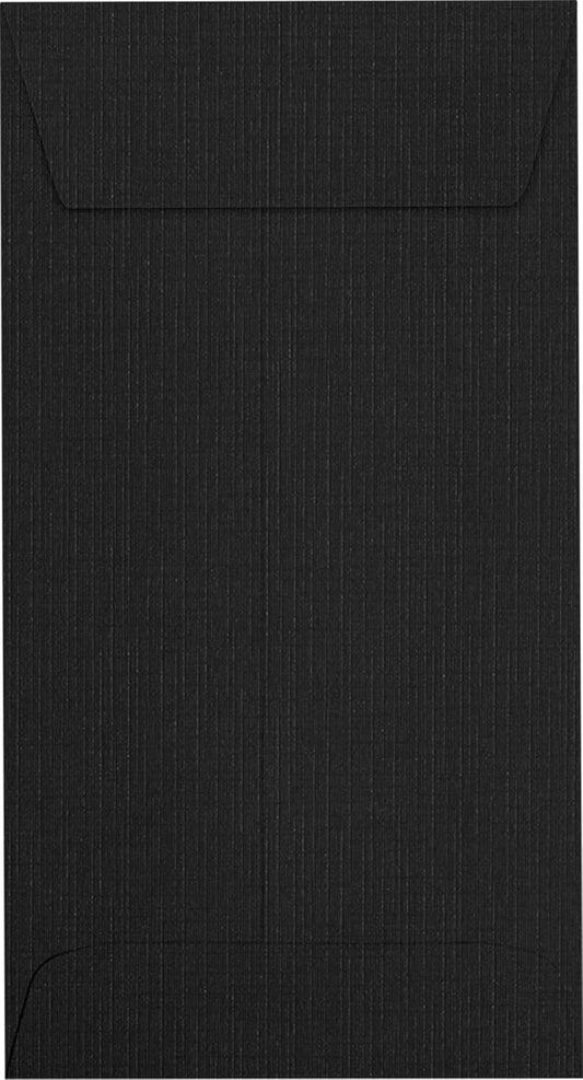 LUXPaper #7 Coin Envelopes | Peel & Press | 3 1/2" x 6 1/2" | Black Linen | 80lb. Text | 1,000 Qty