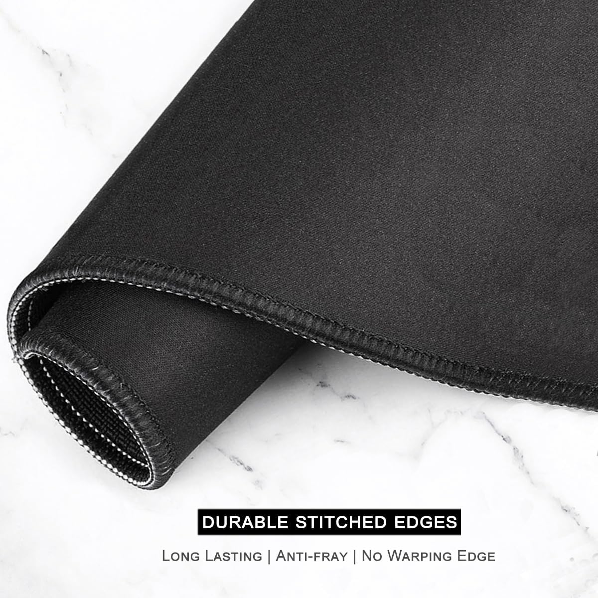 Auhoahsil Large Mouse Pad, XXL Gaming Mousepad, Desk Mat for Desktop, Thick Rubber, Big & Long Size, Stitched Edges, Full Desk Pad for Laptop & Computer, Extended 35.4 x 15.7 in, Colorful Flowers