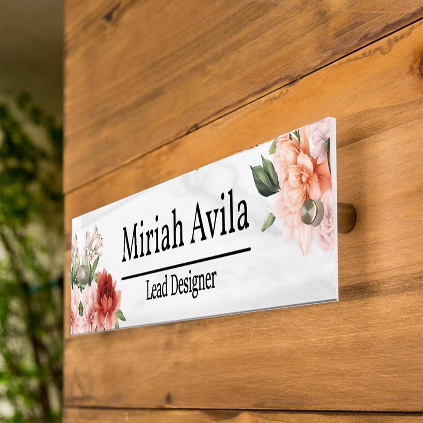 Wall Sign Name Plate - 8x2" Office Sign, Executive CEO Signs, New Job Office Decor, Graduation or Promotion Gift, Holiday Gift, Name Plates For Doors Personalized, Customize Name Plate For Door/2