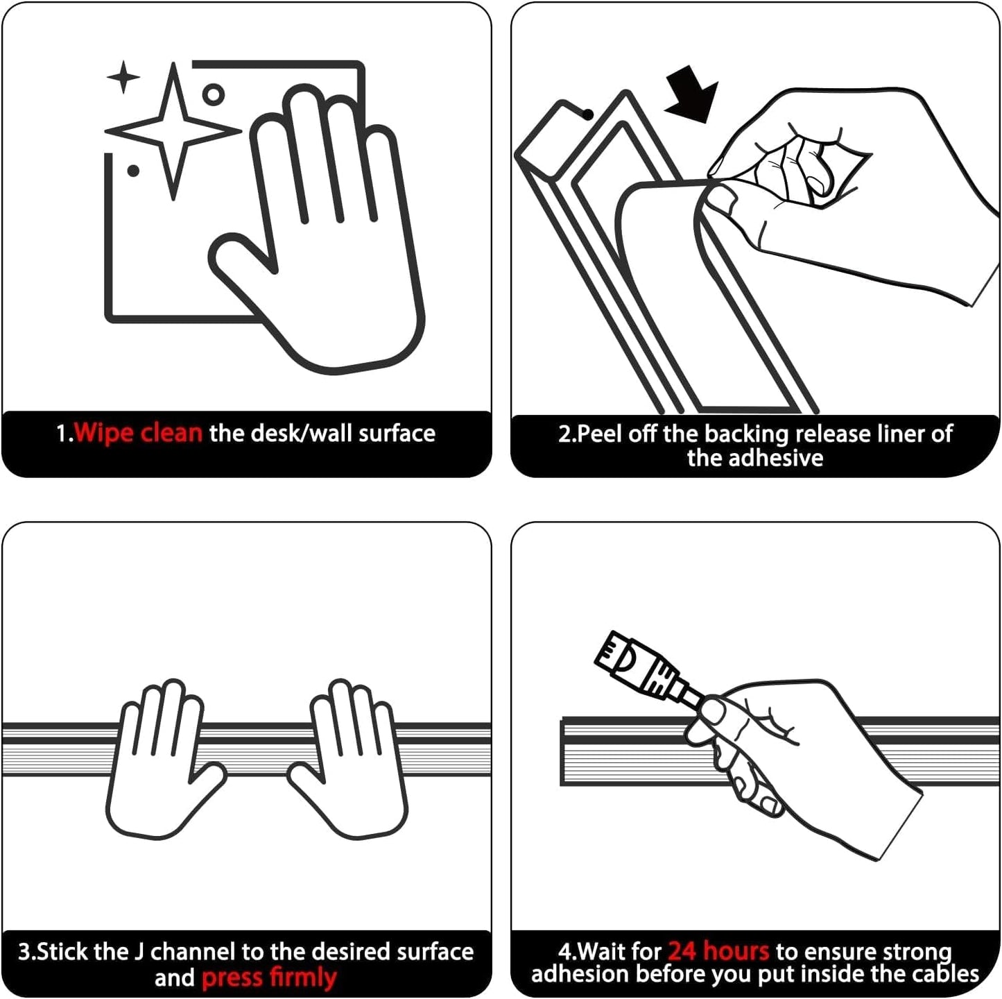 YECAYE 157in Cable Management, Cord Organizer,Easy Install Self-Adhesive Cable Organizer,Cord Management, Desk Wire Holder for Office Organization,Child and Pet Proofing, Grey