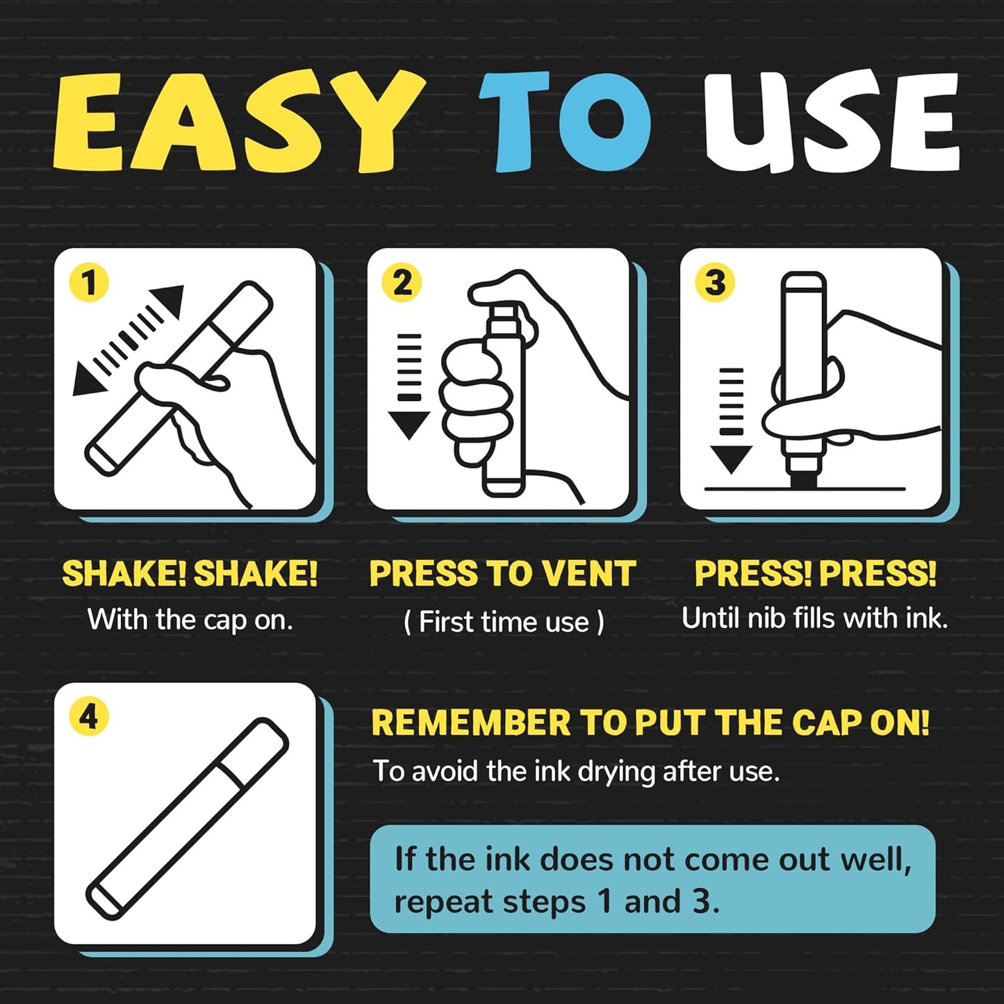 Window Chalk Markers for Glass Washable, 20 Colors Jumbo Liquid Chalk Marker with 15mm 3 in 1 Nib Thick Wide Tips, Big Chalkboard Markers, Car Paint Pen for Auto, Bistro, Mirror, Poster, Blackboards