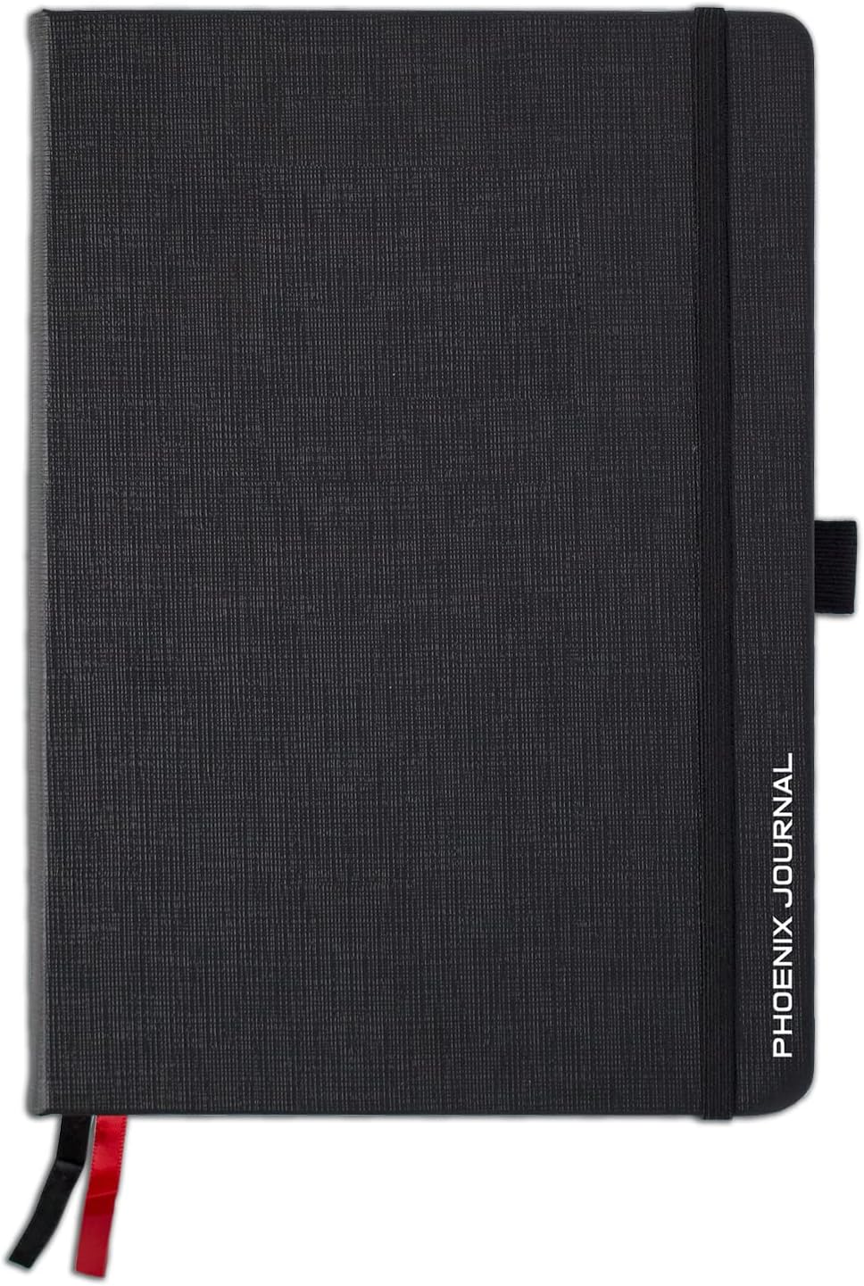 The Phoenix Journal - Best Daily Goal Planner, Organizer, & Calendar for Goal Setting, Gratitude, Happiness, & Productivity - Vision Board & Habit Tracking - 12 Weeks, Undated, Hardcover (Executive)