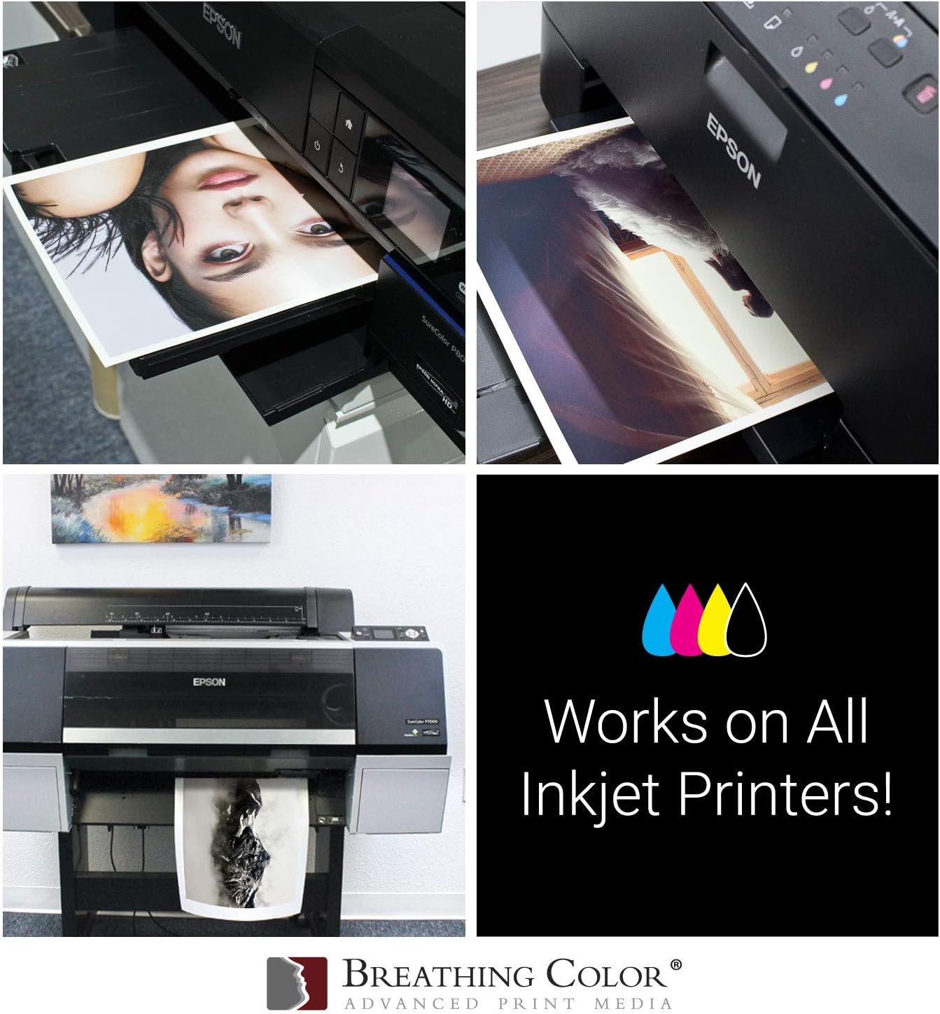 Optica One is a Luxurious 300 gsm Smooth Matte Fine Art Inkjet Paper Offered in size 8.5"x11”, 25 Sheets; Its Bright White Color is Ideal for Black and White and Color Prints. 100% Archival Certified