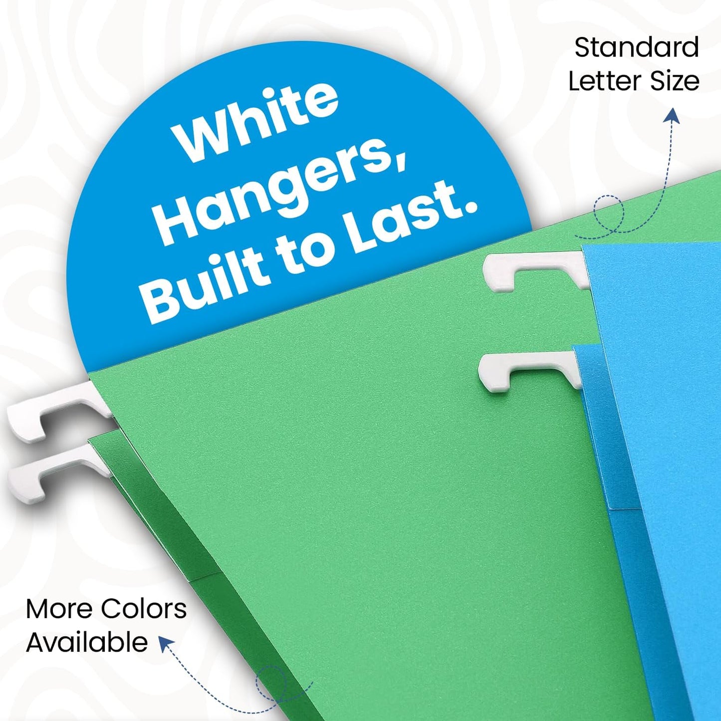 Pendaflex Recycled Hanging File Folders (25 Folders) & Two-Tone Color File Folders (36 Folders) - Assorted Color File Folders Letter Size - Perfect for Filing Cabinet, Desk & Home Office