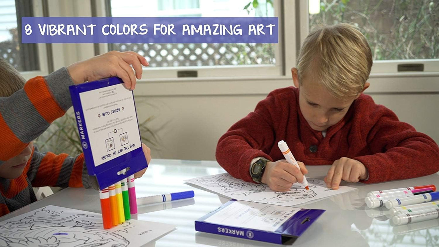 Color Swell Washable Markers Bulk 4 Pack of 8 Vibrant Colors Each for Kids, Adults, Teachers, Parties, and Families