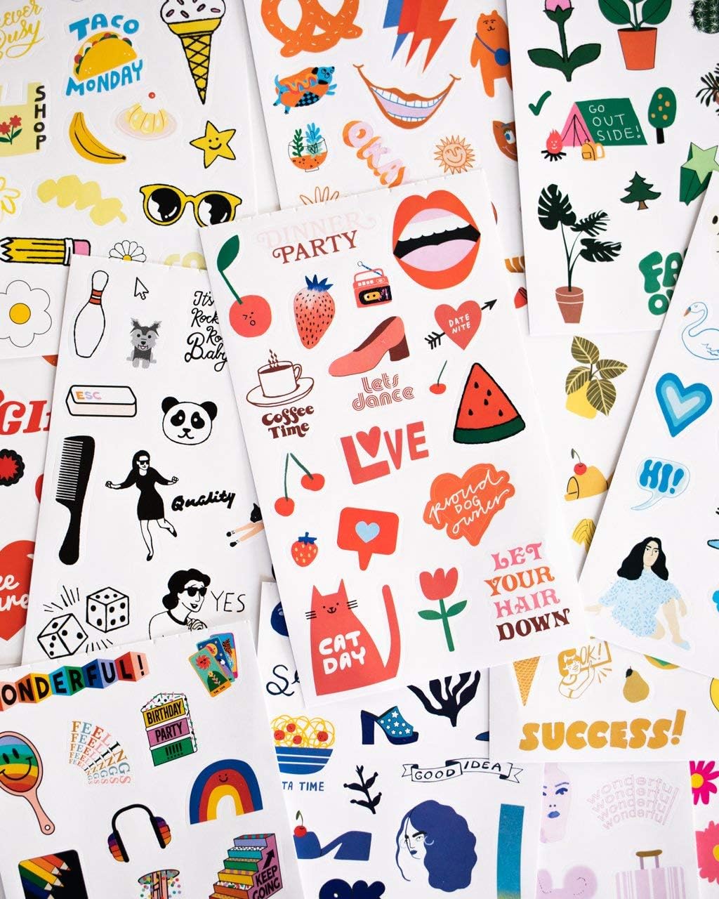 ban.do Planner Sticker Book with Over 700 Assorted Stickers, 35 Pages of Colorful Unique Stickers for Journals/Calendars, Issue 5